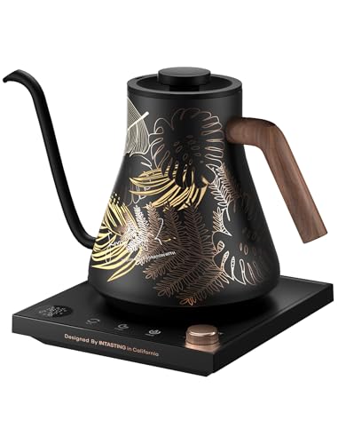INTASTING Electric Gooseneck Kettle 0.9L — Precise Temperature Control