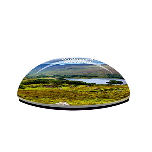 Imán decorativo redondo de cristal y vidrio miniatura 3
