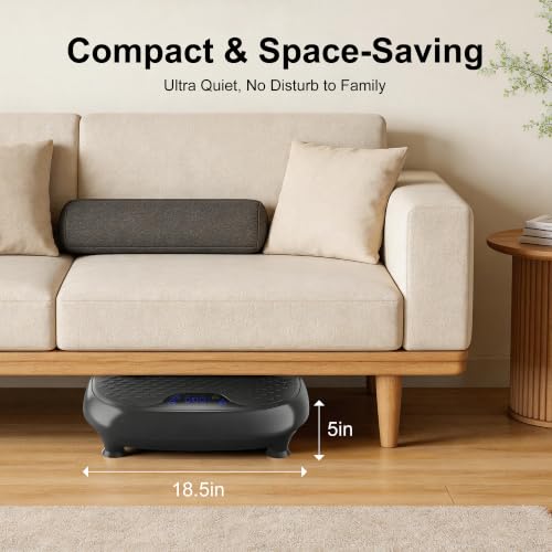 Image of LEERCON Vibration Plate Exercise Machine for Lymphatic Drainage,330lbs | Suitable for Relieving Muscle Soreness and Joint Pain,Whole Body Vibration Machine for Home Office Gym