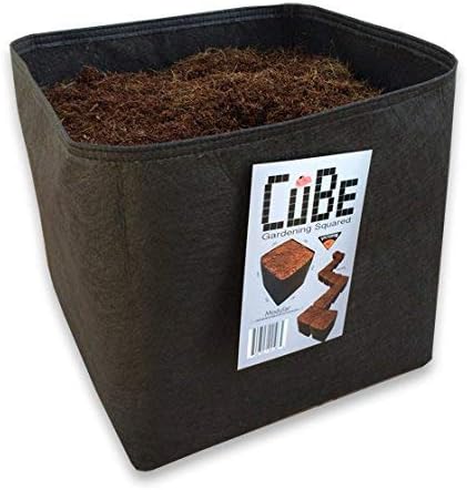 Victory 8 (Pack of 4) Cube Garden Square1 Foot x 1 Foot Modular Fabric Pot Ultimate Square Foot Garden Container with EZ-Lift TABs 100% Made in USA