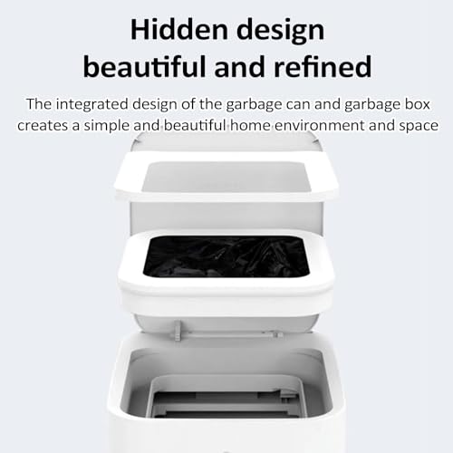Anillos automáticos de recambio para cubo de basura, paquete de 6 dispensadores fáciles para cubo de cocina, capacidad para hasta 150 bolsas, solución de gestión de residuos duradera y resistente a