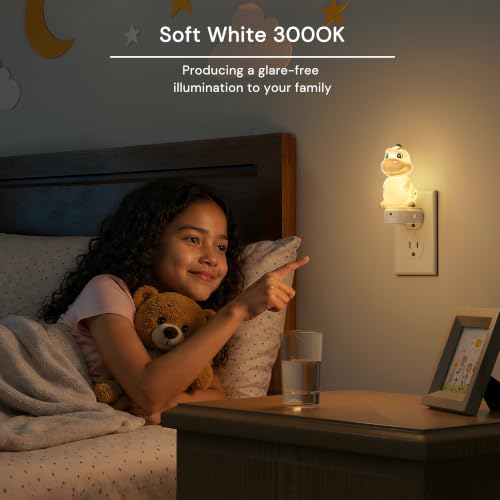Image of L LOHAS LED Plug in Night Light for Kids, 3D Cute Dinosaur Night Lights