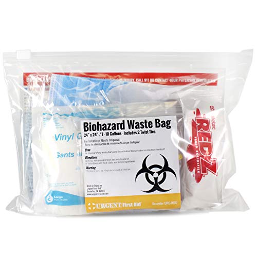 Image of 22 Piece Bodily Fluid Cleanup Pack /Bloodborne Pathogen Kit - OSHA Compliant | Meets OSHA Regulations - Protects from Dangerous Exposure to Blood, Spills, and Other Potentially Infectious Materials