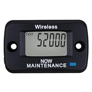 Runleader Digital Vibration Activated Hour Meter Gauge, Maintenance Reminders,Wireless Design – Suitable for Any Gas or Diesel Engines, Works on Lawn Mower Generator Compressor Snowblower
