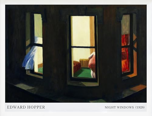Peinture Edward Hopper Fenêtres Nocturnes pour salon chic