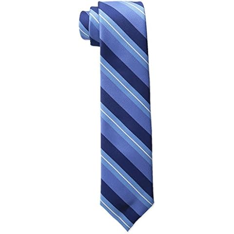 Wembley Men's Versailles Stripe Tie,Blue,One Size Cover