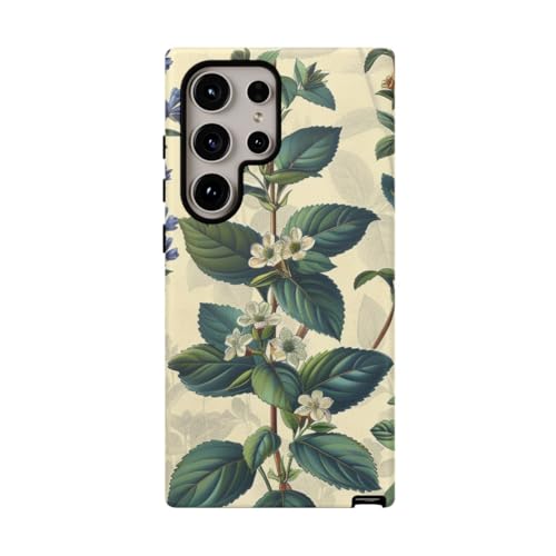Coque Samsung S24 Ultra vintage botanique pour vos sorties nature