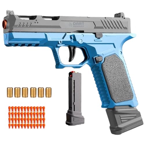 Shell Ejecting Toy Gun, Shell Ejecting Soft Bullet Pistol Tactical Fidget Gun Clicker Satisfying Game for Boys