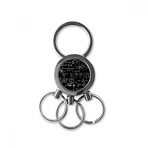 Porte-clés mathématiques Matrix en métal durable bague voiture au design épuré