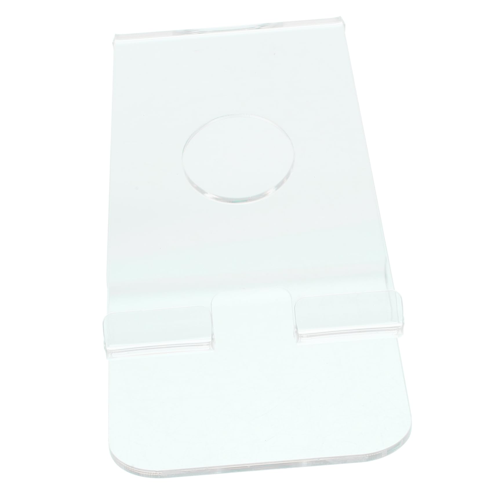 NUOBESTY 4pezzi Supporto Per Smartphone Acrilico Trasparente Porta Telefono Da Scrivania Elegante e Pratico Struttura Semplice e Design Ergonomico Per Visione Ottimale
