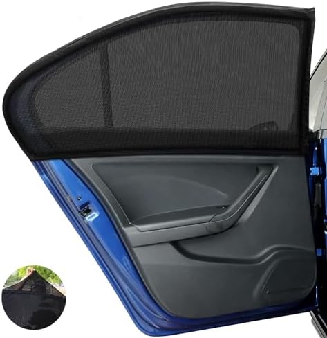 Ombrelle De Fenêtre Voiture Bébé Enovoe - Pack De 2 - 53x35cm - Protection UV Et Soleil - Avec Bonus