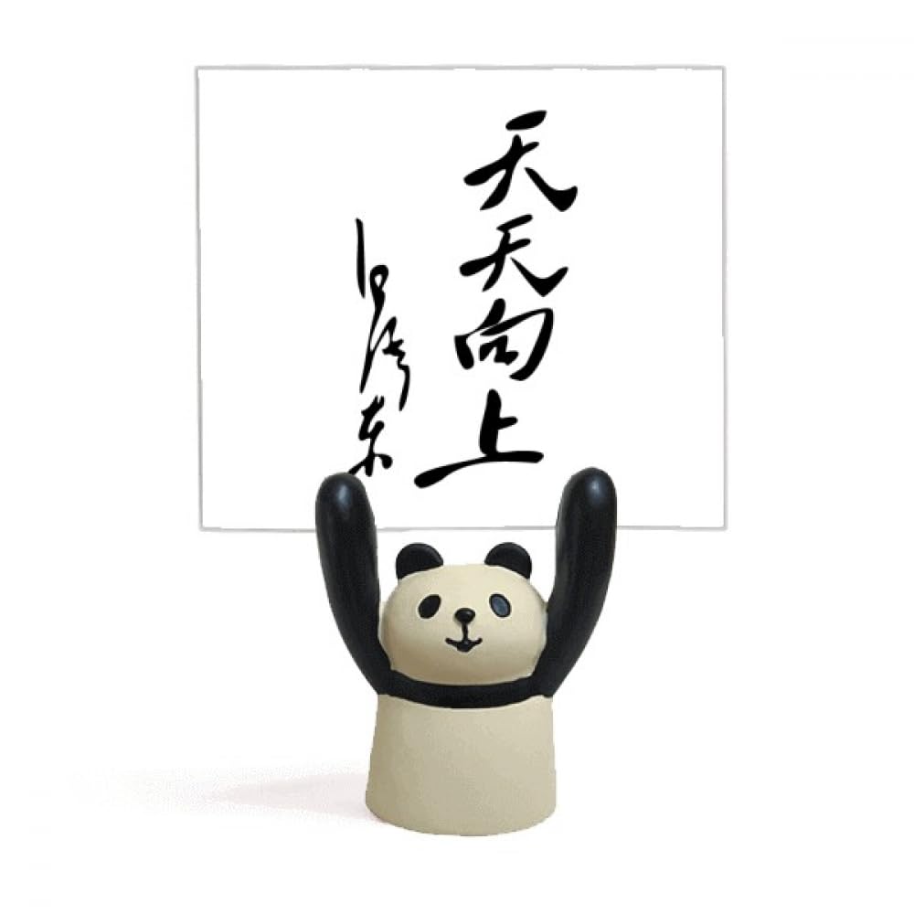 Support pour mémos panda noir original pour bureau - 4
