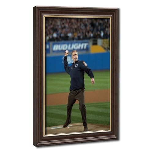 Impression sur toile George W Bush 11 Septembre | Tableau haut de gamme cadre suspendu