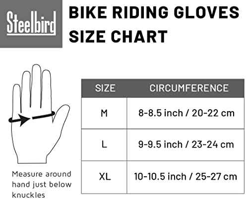 Steelbird Store Steelbird Full Finger Bike Riding Gloves - Image 4