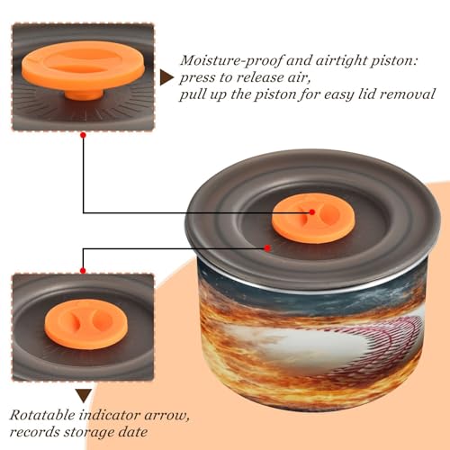 Envase metálico para café 17oz con tapa hermética miniatura 3