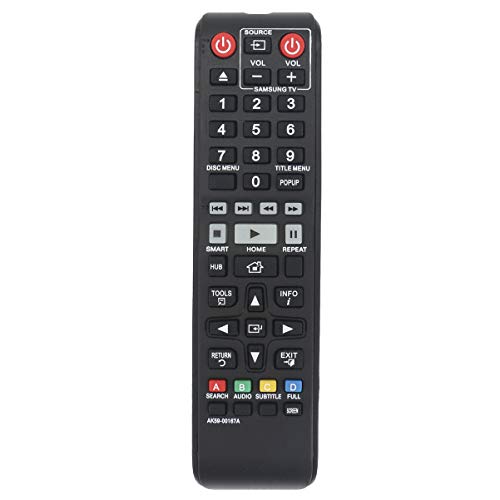 AK59-00167A Replace Remote Applicable for Samsung Blu-ray Disc Player BD-J6300 BD-J6300/ZA BD-JM63 BD-JM63C BD-F7500 BD-F7500/ZA BD-F6500 BD-F6700 BD-J7500 BD-J7500/ZA BD-H6500 BD-H6500/ZA BD-JM63/ZA