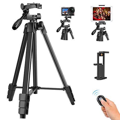 Flash Deals - 40% OFF Phone Tripod, Lightweight Aluminum Travel Camera Tripod, Black