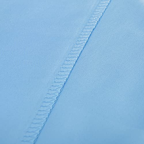 Image of NTBAY 2 Pack Toddler Pillows with Pillowcases, Soft Cotton Down Alternative 13x18 with Microfiber Zippered Pillowcases for Sleeping in Crib Bed - Machine Washable - Breathable Travel Pillow, Sky Blue