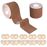 Women's Adhesive Bras: Be careful not to use perfume, lotion, skincare products on the breasts before use nipple tape to keep the breast skin dry and clean, if your chest has allergies, redness, swelling, itching, molting, etc. please do not use