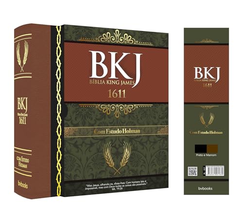 Bíblia King James 1611 de Estudo Holman - Duotone - 6° Edição