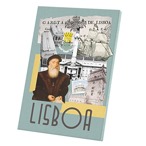 Lisbonne poster collage 30x42cm tableau décoratif voyage