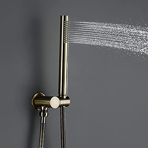 Ensemble de douche combiné encastré or brossé avec pulvérisateur à main GA
