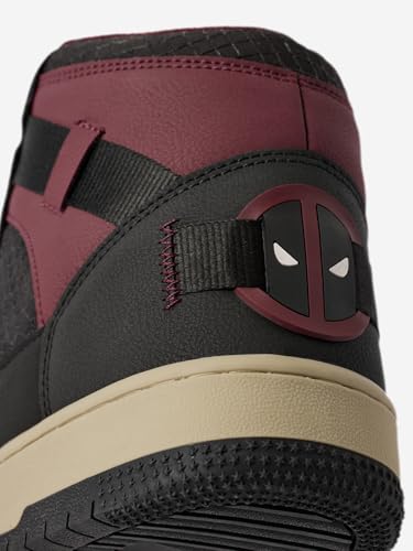 Image of The Souled Store Official Wolverine X Deadpool Men and Boys Lace Up High Top Split Sneakers