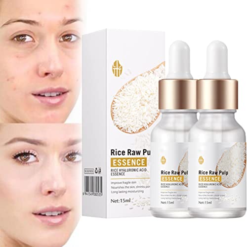 Crema De Arroz Para La Piel De Cara Y Cerrar Los Poros Quitar Manchas,Crema De Arroz Para La Cara Blanquear,Crema De Arroz Para Blanquear La Piel (2PCS)