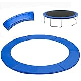 MPYEKP 8FT/10FT/12FT/14FT/16FT Trampoline Spring Cover, Waterproof Trampoline Pad Replacement Cover, Safety Pad Trampoline, PVC & PE Foam Protection(Blue,10ft)