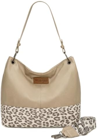 Wrangler Hobo Bags for Women Vegan Leather Top Handle Shoulder Purses and Handbags