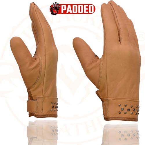 Image of Milwaukee Leather Women's Leather Lightweight Motorcycle Lined Driving Hand Gloves - X-Small