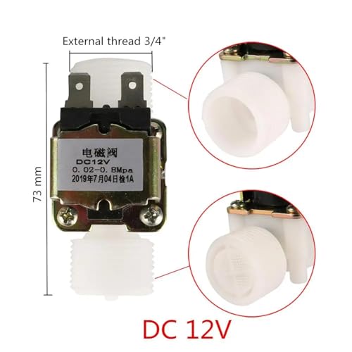 Vanne de contrôle d'eau magnétique 220V électrovanne 3/4 filetée pneumatique - 3