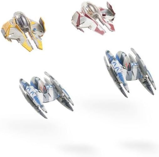 STAR WARS Micro Galaxy Squadron Battle of Coruscant Battle Pack Vehicles with Mini Figures Set - 12pc