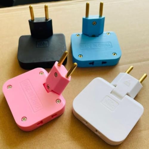 Image of 3-in-1 Rotatable Foldable Power Plug Adapter Travel & Home /Office