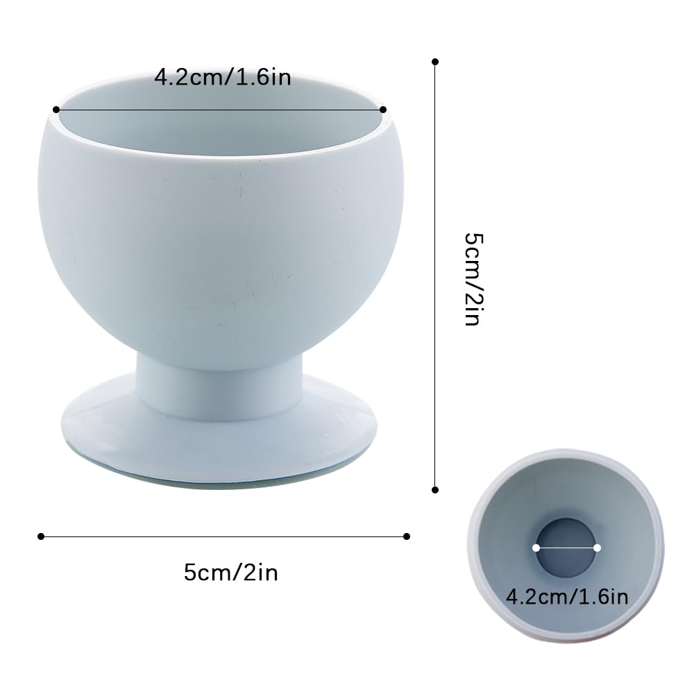 HEMIPLEGIA 3-Pack Silicone Doorknob Covers, Round Door Knob Protectors - Wall Bumpers, Dust Covers, Noise Reducers, Easy to Install (Blue)