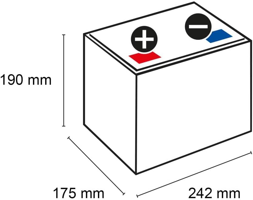 Varta Blue Dynamic D43 Battery Dimensions