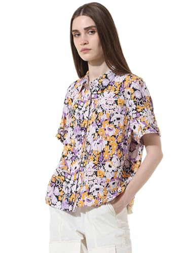 Image of ONLY Women's Cotton Floral Regular Fit Shirt
