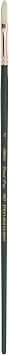 Silver Brush 1027-2 Grand Prix Premier Long Handle Hog Bristle Brush, Extra Long Filbert, Size 2