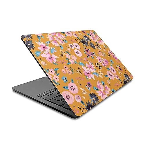 Protection MacBook Air 13.6 anti rayure autocollant floral A2681