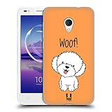 Head Hülle Designs Maltese Zufriedene Welpen Soft Gel Hülle für Alcatel U5 HD