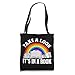 Cute Book Reader Rainbow Book Lover Love Reading Tote Bag