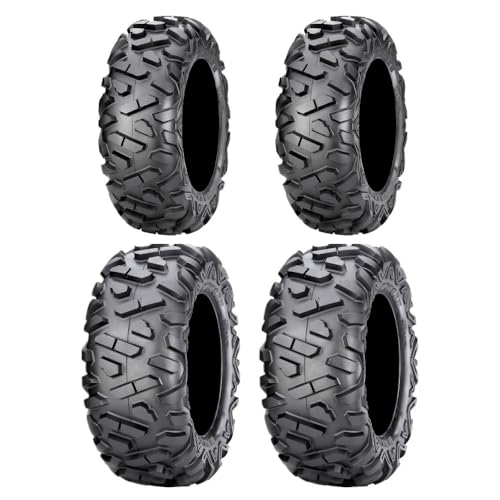 Full set of Maxxis BigHorn Radial 25x8-12 and 25x10-12 ATV Tires (4)