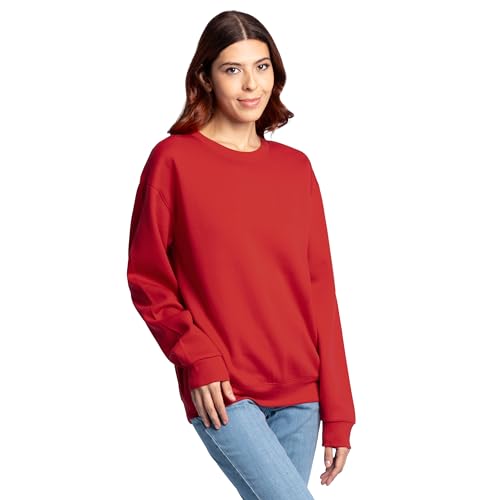 Fruit of the Loom Men's Eversoft Fleece Sweatshirts & Hoodies, Sweatshirt-Red, Medium - image 5