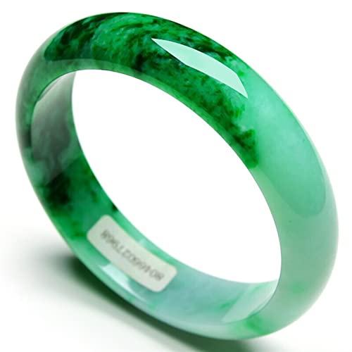 Jade naturel véritable contre les fausses pierres jadéite 58mm