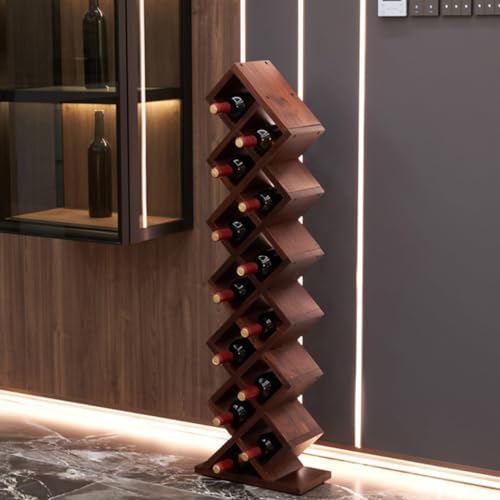 Soporte para vino de madera para 13 botellas miniatura 2