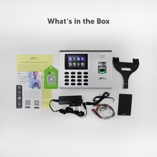 Image of ZKTeco K40 Pro Time Attendance & Acces Control Terminal | Biometric Fingerprint, RFID Card, Wi-Fi, Battery Backup | Free Cloud-Based Attendance Software (Fingerprint, Card, Battery, WiFi)