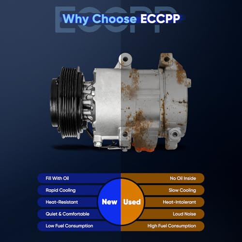 Image of ECCPP AC Compressor Fit for Kia Rondo L4 2.4L 2007-2012 | Fast Cooling AC Compressor with Clutch