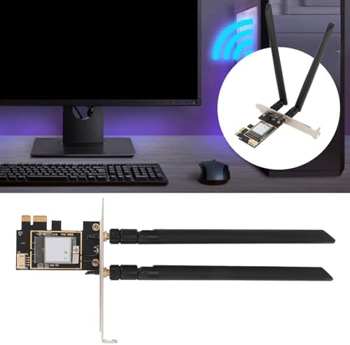Tarjeta de red WIFI7 PCIe MT7925 5400Mbps Tri Banda Bluetooth 5.4 miniatura 6