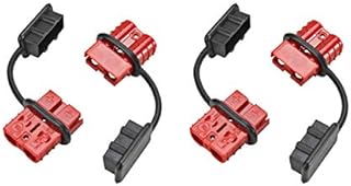 Extreme Max 5600.3102.2 Quick Connect Battery Plug for ATV/UTV Winches - 2-Pack , Red