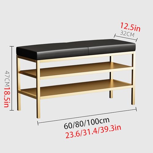 Banc de rangement à chaussures multifonction blanc avec assise confort